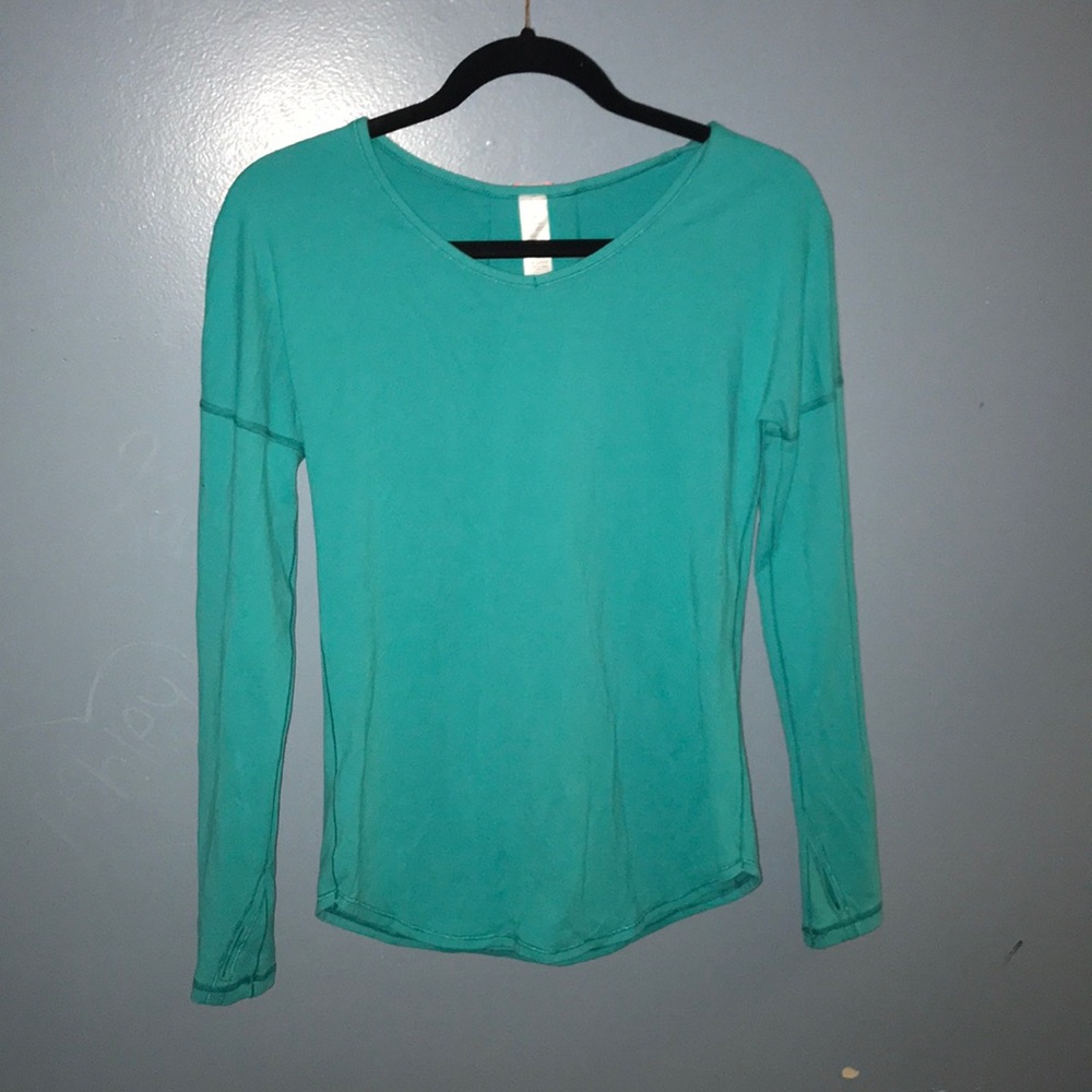 Blue Soft Long Sleeve Workout Top//Ivivva